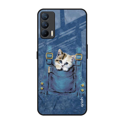 Kitty In Pocket Realme X7 Glass Back Cover Online
