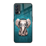 Adorable Baby Elephant Realme X7 Glass Back Cover Online