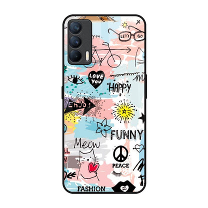 Just For You Realme X7 Glass Back Cover Online