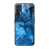 Gold Sprinkle Realme X7 Glass Back Cover Online