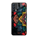 Retro Gorgeous Flower Realme X7 Glass Back Cover Online
