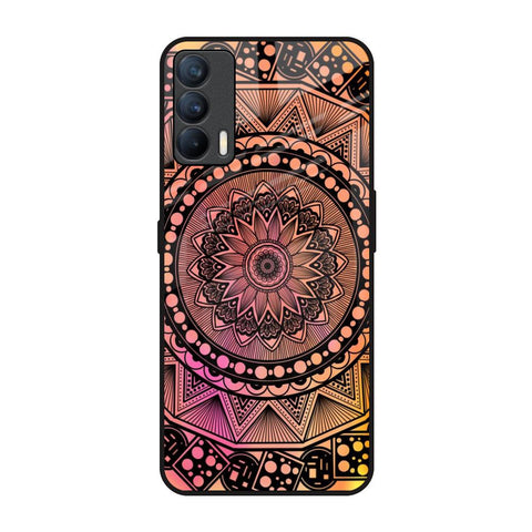 Floral Mandala Realme X7 Glass Back Cover Online