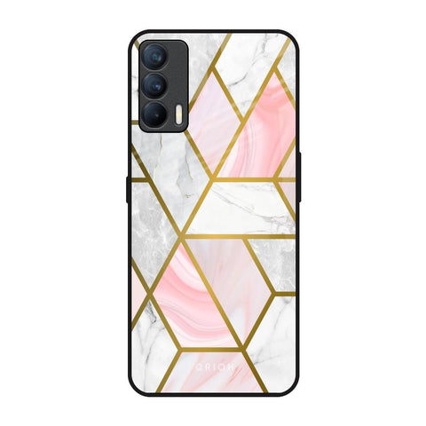 Geometrical Marble Realme X7 Glass Back Cover Online