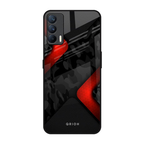 Modern Camo Abstract Realme X7 Glass Back Cover Online
