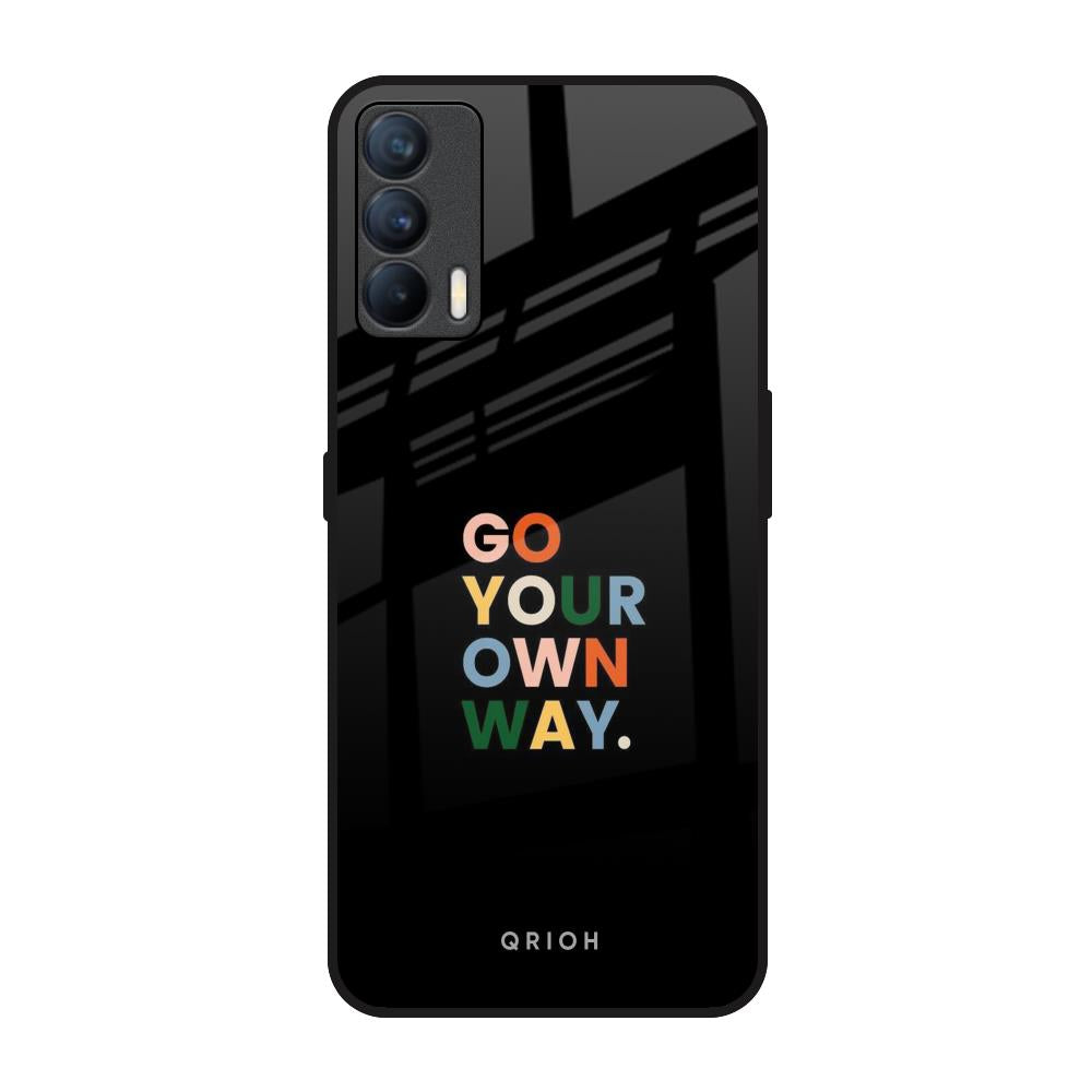 Go Your Own Way Realme X7 Glass Back Cover Online