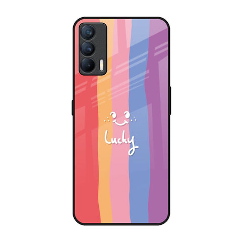 Lucky Abstract Realme X7 Glass Back Cover Online