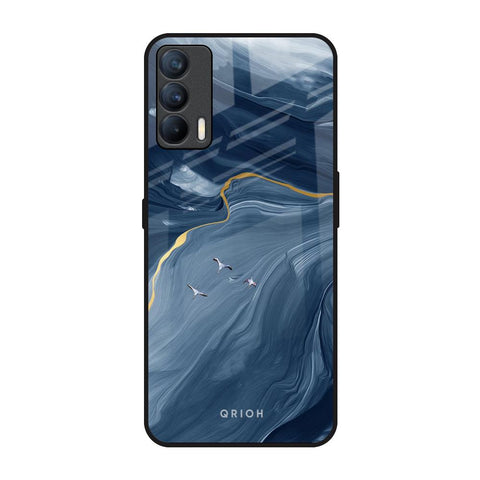 Deep Ocean Marble Realme X7 Glass Back Cover Online
