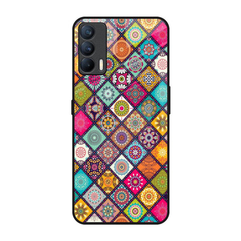 Multicolor Mandala Realme X7 Glass Back Cover Online