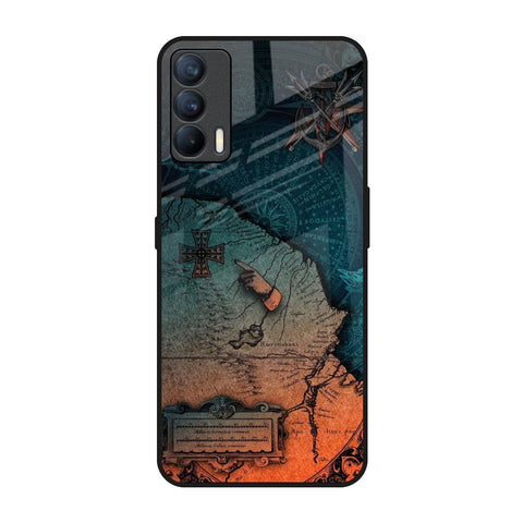 Geographical Map Realme X7 Glass Back Cover Online