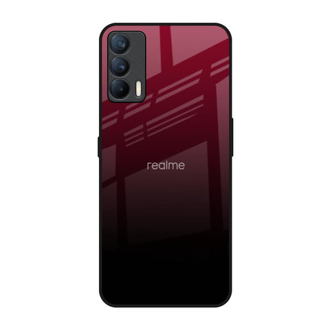 Wine Red Realme X7 Glass Back Cover Online