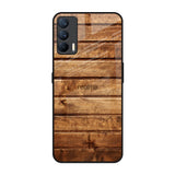 Wooden Planks Realme X7 Glass Back Cover Online