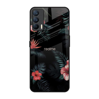 Tropical Art Flower Realme X7 Glass Back Cover Online