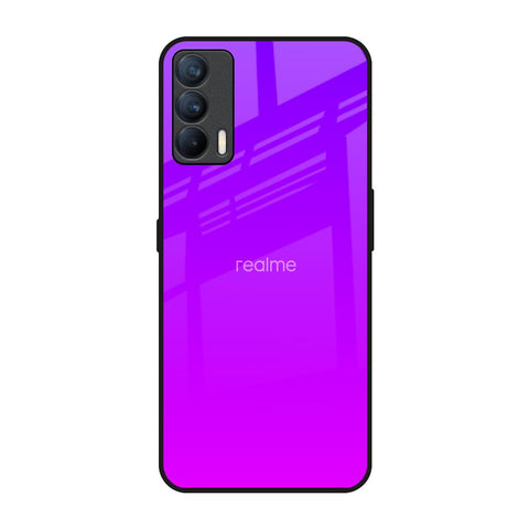 Purple Pink Realme X7 Glass Back Cover Online
