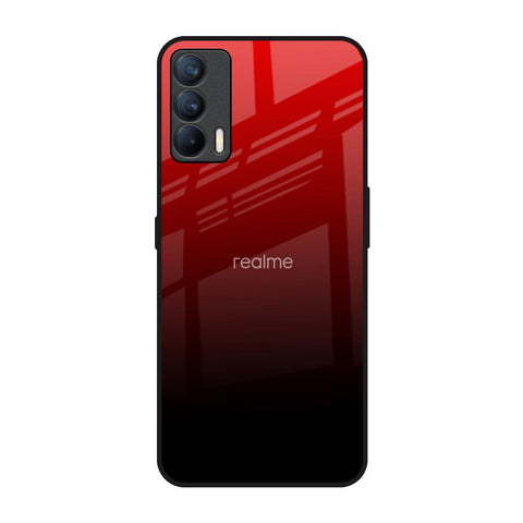 Maroon Faded Realme X7 Glass Back Cover Online