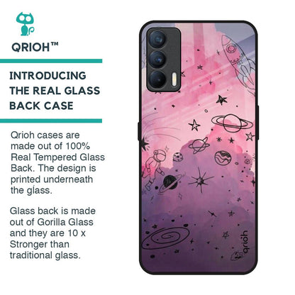 Space Doodles Glass Case for Realme X7