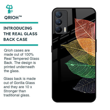 Colorful Leaves Glass Case for Realme X7