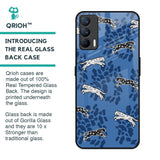 Blue Cheetah Glass Case for Realme X7