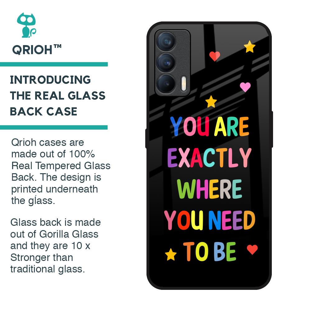 Magical Words Glass Case for Realme X7