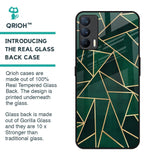 Abstract Green Glass Case For Realme X7