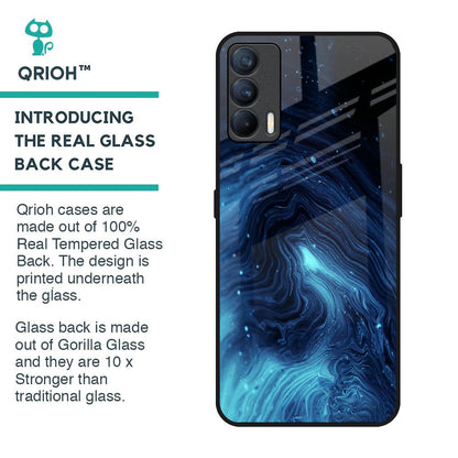 Dazzling Ocean Gradient Glass Case For Realme X7