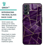 Geometric Purple Glass Case For Realme X7