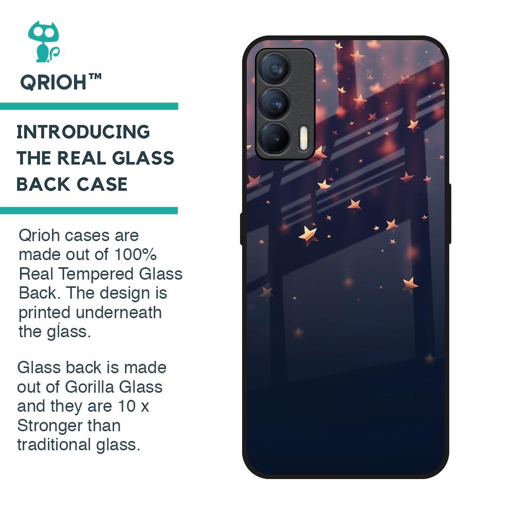 Falling Stars Glass Case For Realme X7