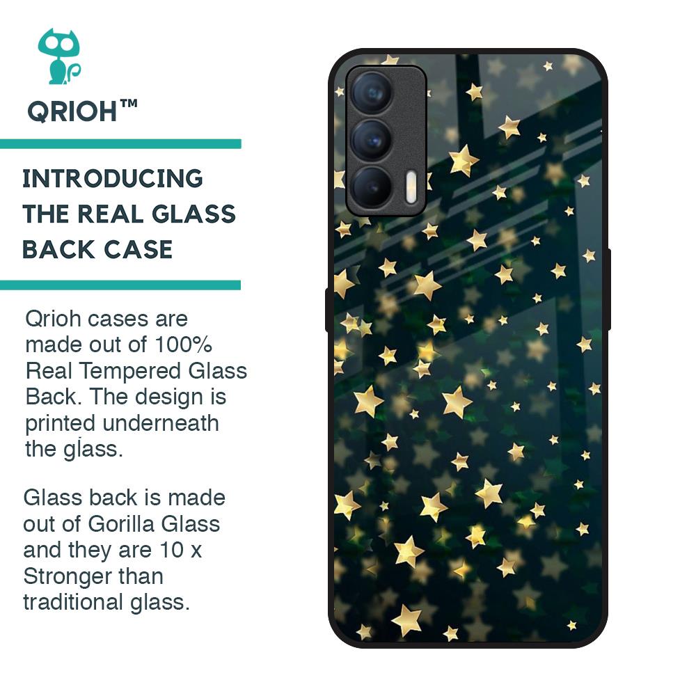 Dazzling Stars Glass Case For Realme X7
