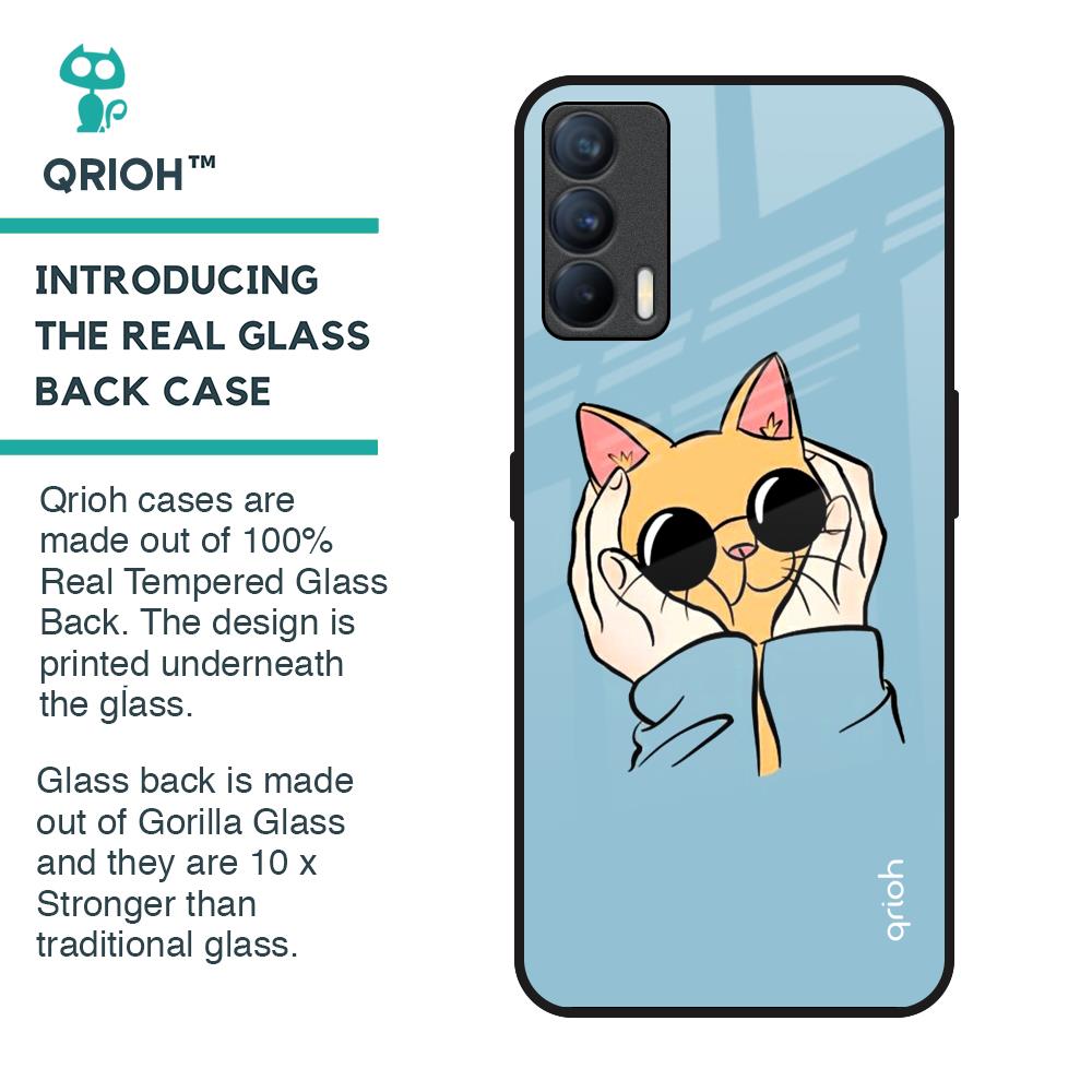 Adorable Cute Kitty Glass Case For Realme X7