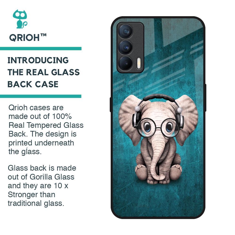 Adorable Baby Elephant Glass Case For Realme X7
