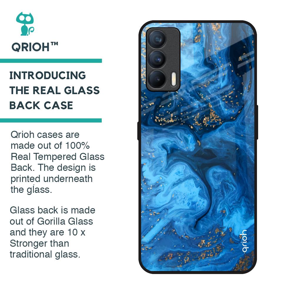 Gold Sprinkle Glass Case for Realme X7