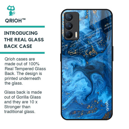 Gold Sprinkle Glass Case for Realme X7