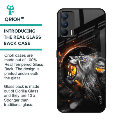 Aggressive Lion Glass Case for Realme X7