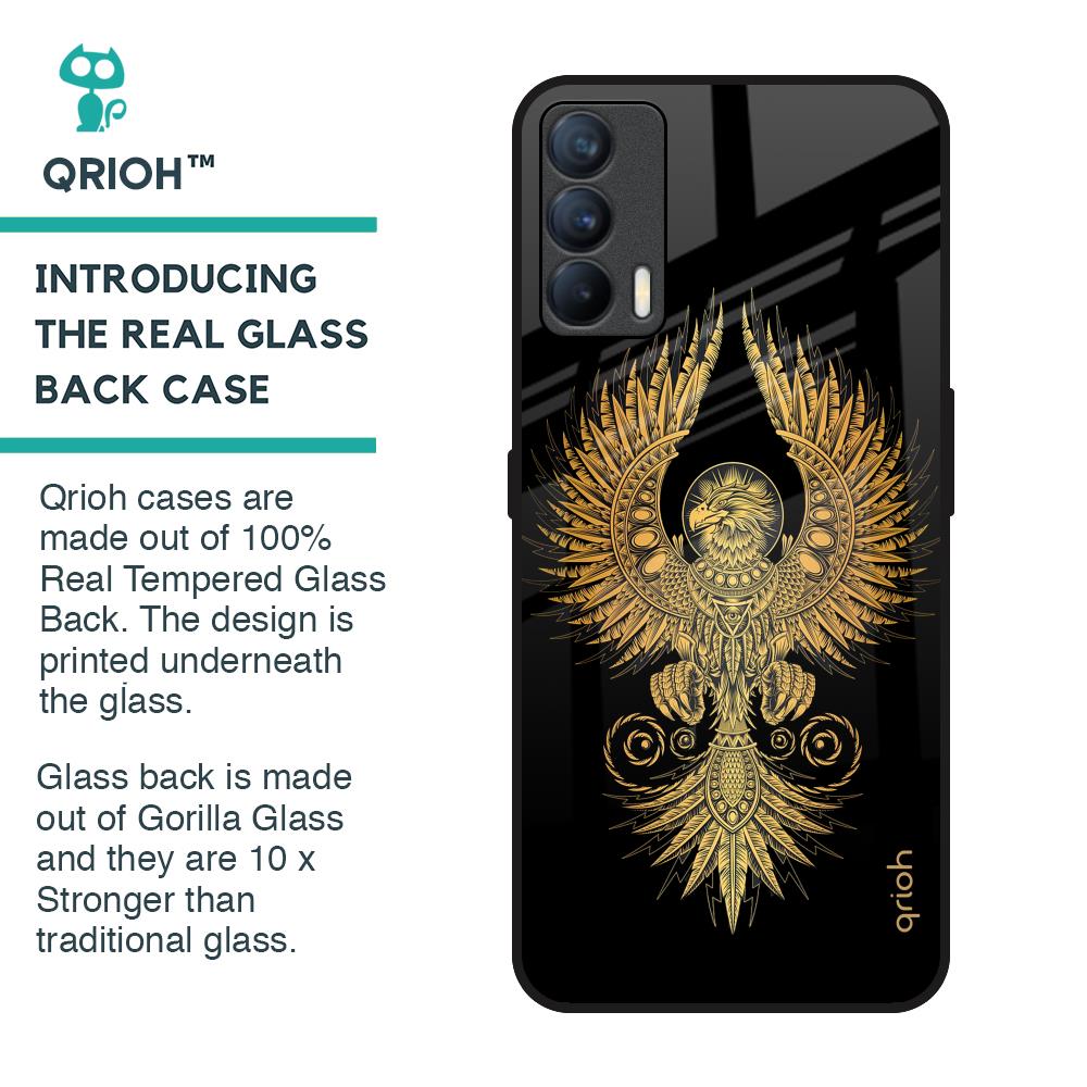 Mythical Phoenix Art Glass Case for Realme X7