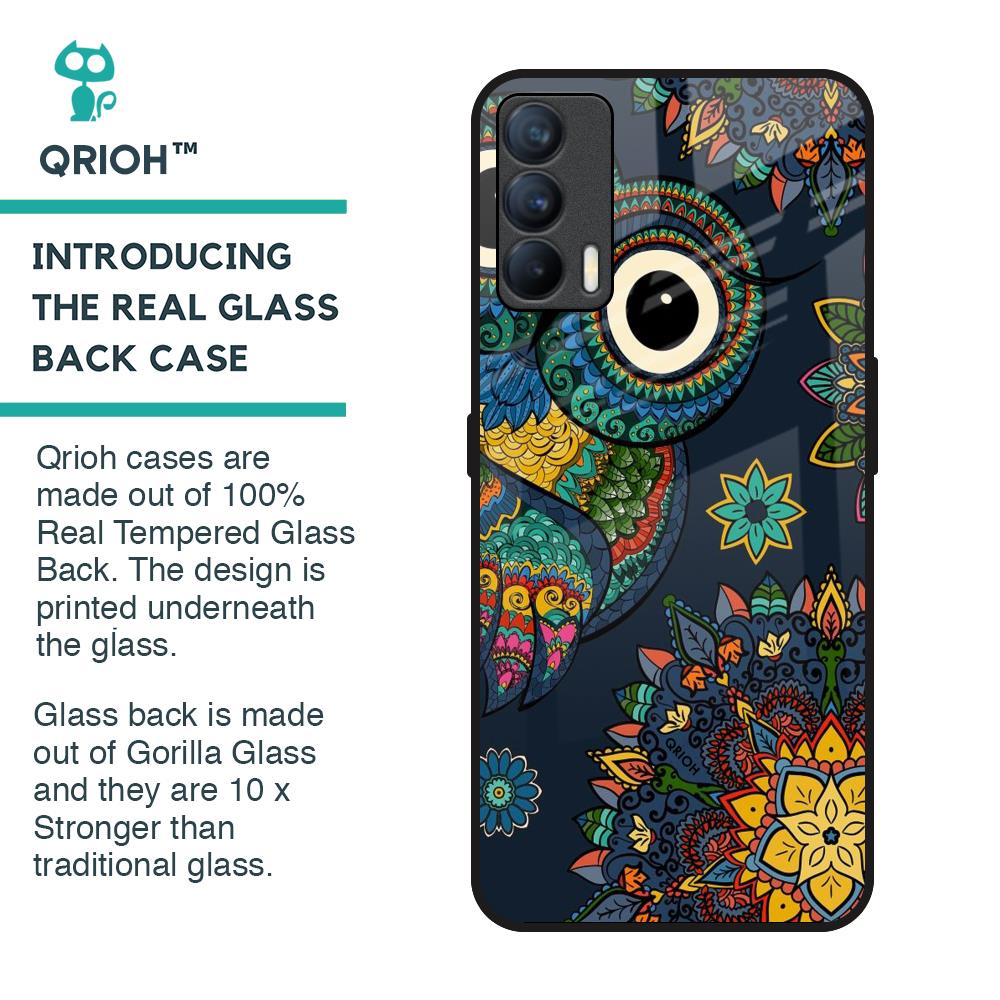 Owl Art Glass Case for Realme X7