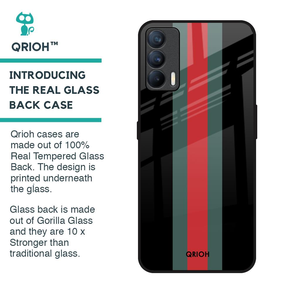 Vertical Stripes Glass Case for Realme X7