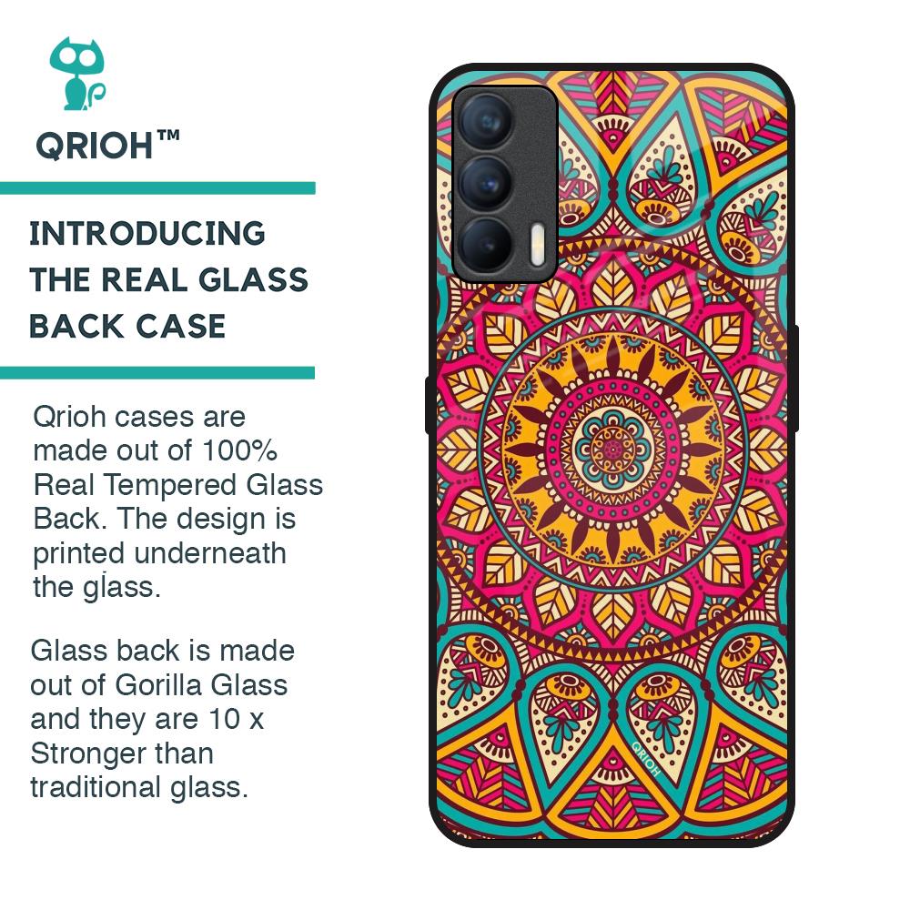 Elegant Mandala Glass Case for Realme X7