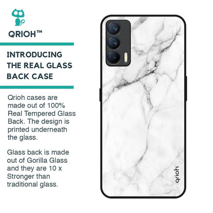 Modern White Marble Glass Case for Realme X7