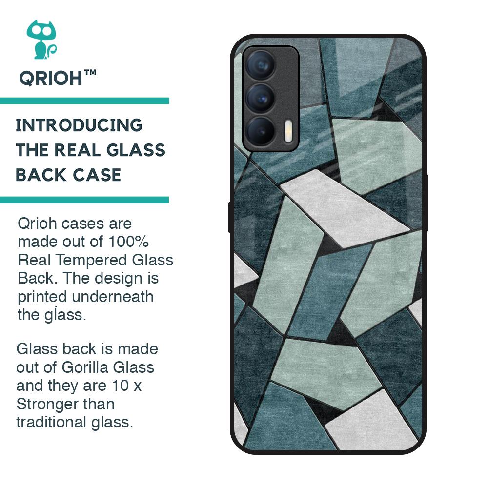 Abstact Tiles Glass Case for Realme X7