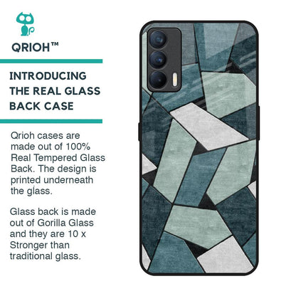 Abstact Tiles Glass Case for Realme X7