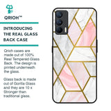 Geometrical Marble Glass Case for Realme X7