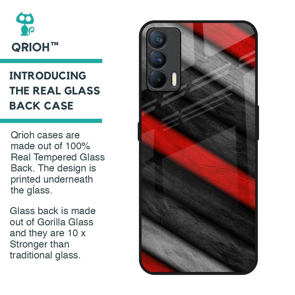Soft Wooden Texture Glass Case for Realme X7