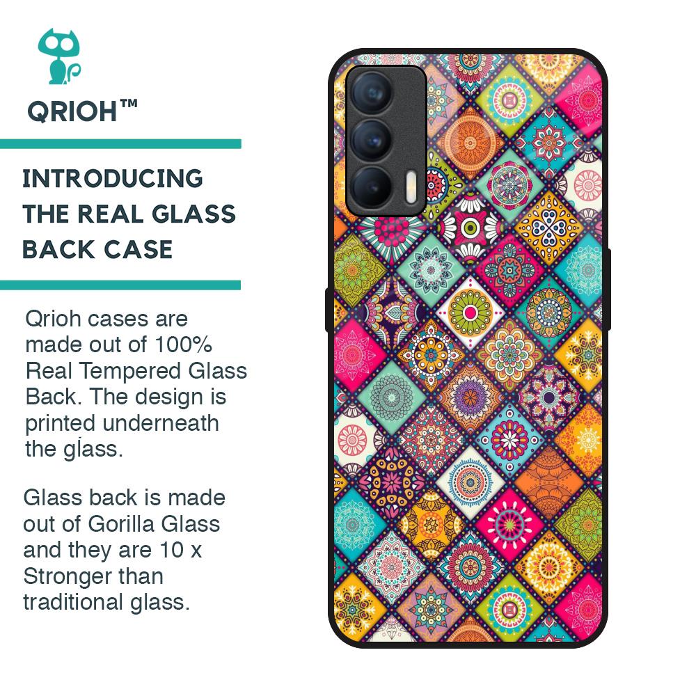 Multicolor Mandala Glass Case for Realme X7