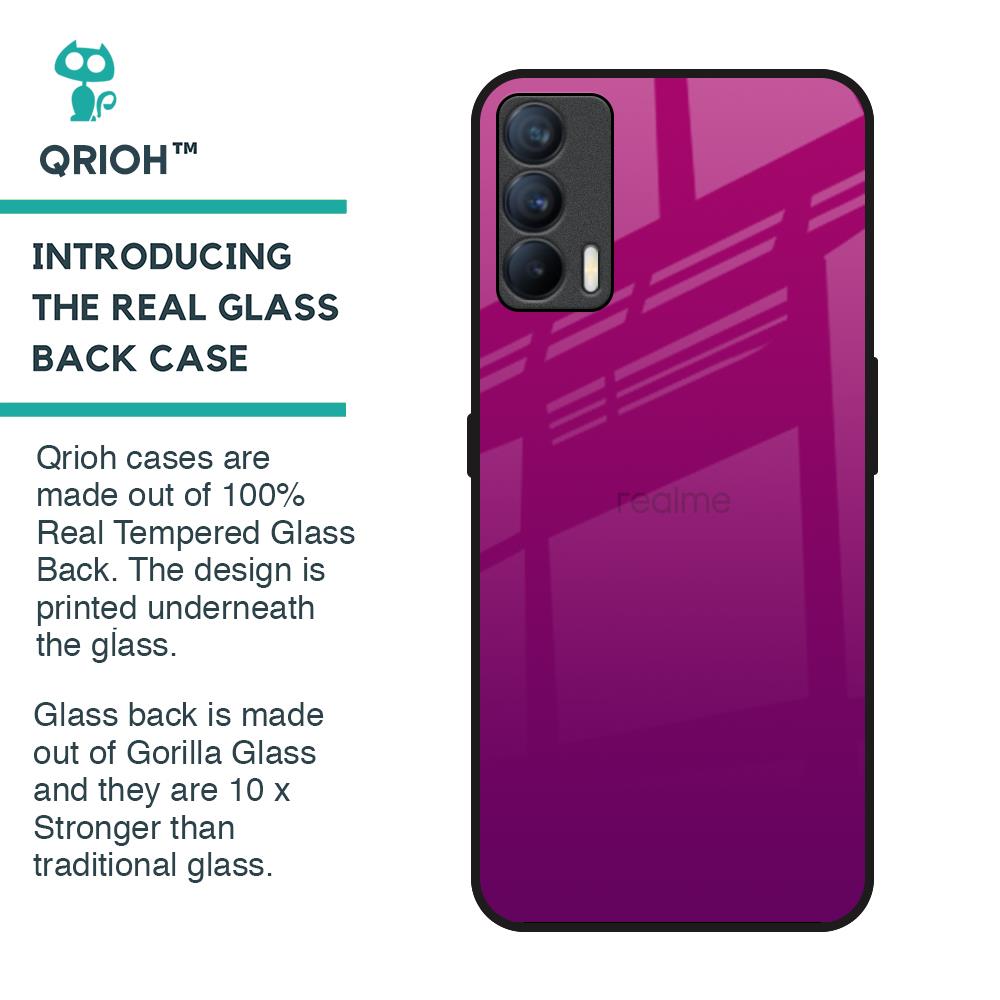 Magenta Gradient Glass Case For Realme X7
