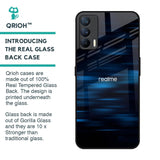 Blue Rough Abstract Glass Case for Realme X7