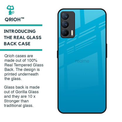 Blue Aqua Glass Case for Realme X7