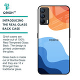 Wavy Color Pattern Glass Case for Realme X7