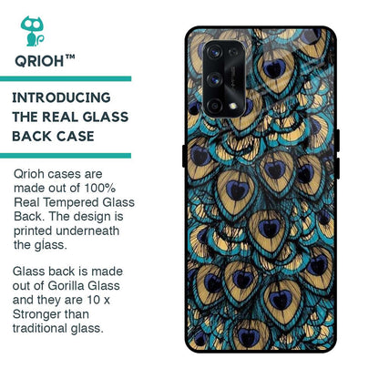 Peacock Feathers Glass case for Realme X7
