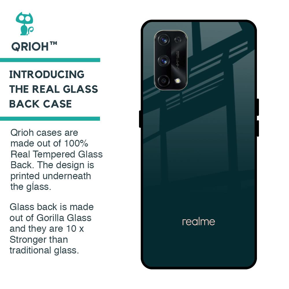 Hunter Green Glass Case For Realme X7