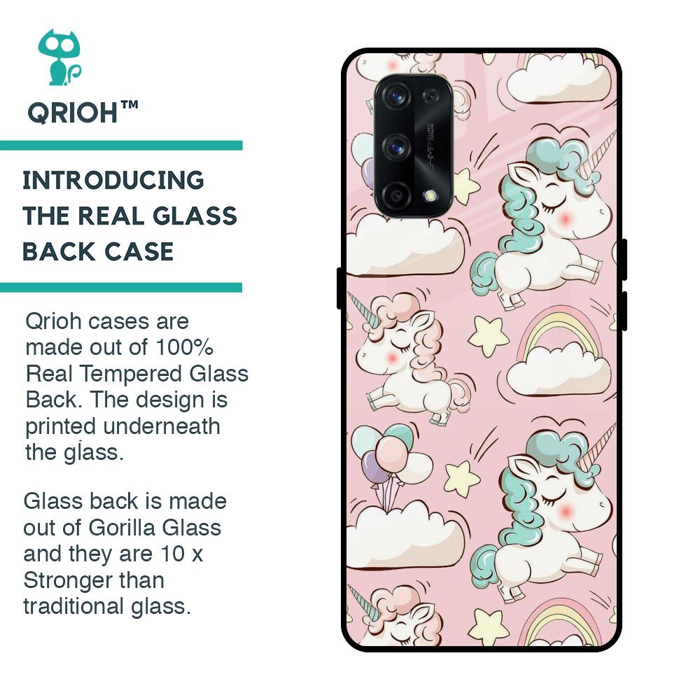 Balloon Unicorn Glass case for Realme X7