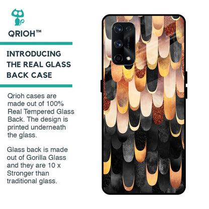 Bronze Abstract Glass Case for Realme X7